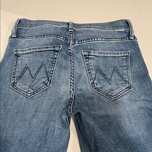 MOTHER Classic Blue Straight Leg Jeans
